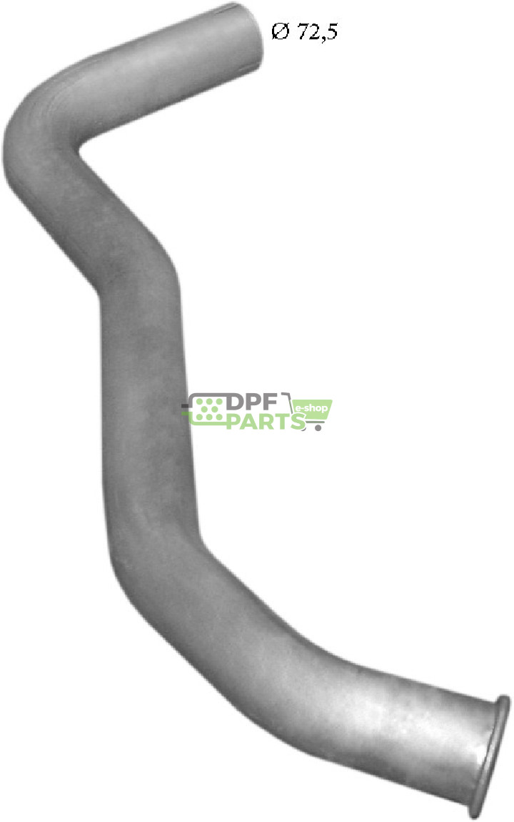 výfuková trubice Mercedes 814, Polmo 69.12 A, OE 675.492.0604 676.492.3004