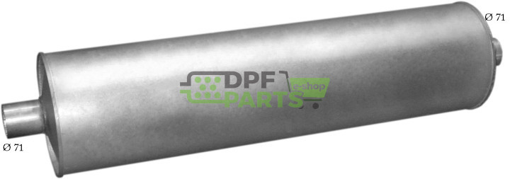 tlumič Mercedes 711D, Polmo 69.13 A, OE 617.490.0301 6174901601 6174901701 669.490.0101