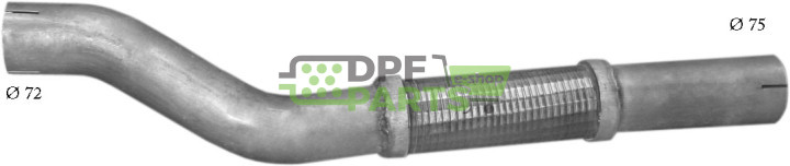 spojovací trubice Mercedes 709 D, Polmo 69.17 A, OE 668.490.0410