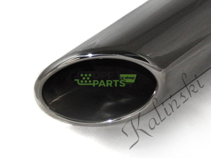 Końcówki ozdobne układu wydechowego / ścięcie pod kątem 45° / fi 80