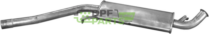 Střední tlumič výfuku Audi 100 83-90/200 83-84 2.0-2.4D, Polmo 01.09 A, OE 443 253 409 443 253 409 J