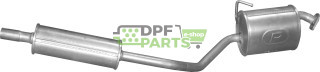 Střední tlumič výfuku Daihatsu Cuore 1.0i 12V, Polmo 06.07 A, OE 17410B2060