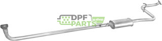 Střední tlumič výfuku Daihatsu Charade 1.0 CS/TS 87-93, Polmo 06.10 A, OE 17410-87728 17410-87739 17410-87758 17410-87761