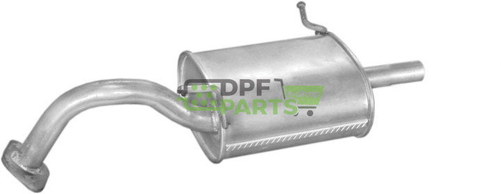 Koncový tlumič výfuku Daihatsu Charade 1.0i 93-95 1.3i 93-01, Polmo 06.11 A, OE 17430-87751 17430-87773
