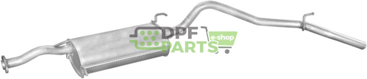 Koncový tlumič výfuku Daihatsu Feroza 1.6i-16V4x4 93-98, Polmo 06.31 A, OE 17405-87661 17405-87662