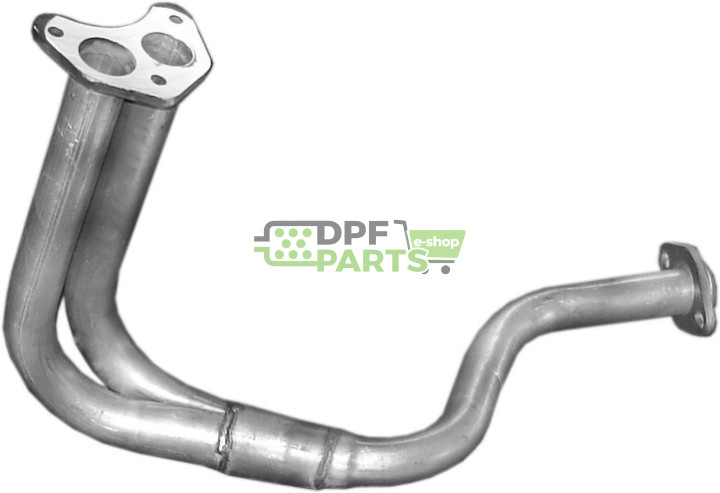 Rura kolektorowa Ford Fiesta 89-90 1.0/1.1 b/kat, Polmo 08.430 A, OE 6186720