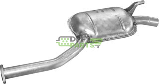 Střední tlumič výfuku Mercedes 190 E  2,3i  86-91, Polmo 13.58 A, OE 2014900601