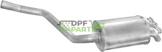 Koncový tlumič výfuku Mercedes W201 87- 2.5TD, Polmo 13.65 A, OE 2014903615