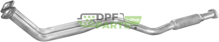 Počáteční tlumič výfuku Mercedes W124 85-89 200/200T, Polmo 13.72 A, OE 1244900019 1244900819