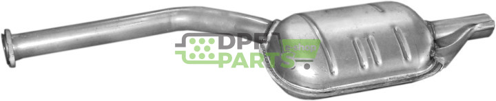 Střední tlumič výfuku Mercedes 200-C124  W124/200E-W124/230-C124  W124 85-92, Polmo 13.73 A, OE 1244919301