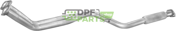 Počáteční tlumič výfuku Mercedes 124  200E   230  2,0   2,3  85-92, Polmo 13.75 A, OE 124 490 00 19