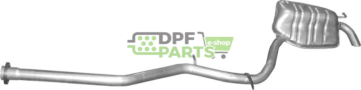 Koncový tlumič výfuku Mercedes E270/E320 - W211, Polmo 13.80 A, OE 2114902021 2114904721 2114908135 2114909221 2114909635