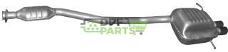 Koncový tlumič výfuku Mercedes C180/200/230 - CL203, Polmo 13.85 A, OE 2084900221