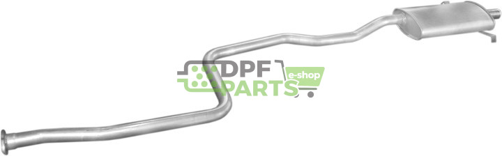 Koncový tlumič výfuku Nissan Bluebird 86-90 1,6-2,0i/2,0D, Polmo 15.15 A, OE 20100D3600 20100D3605 B010MQ9000CA