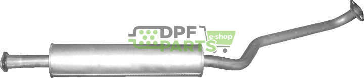 Střední tlumič výfuku Nissan Primera 1.8i-16V 05/02-07, Polmo 15.38 A, OE 