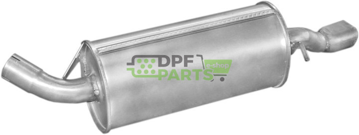 Koncový tlumič výfuku Opel Calibra 2.0i 4x4  90-97, Polmo 17.99 A, OE 852006 852896 90354099 90392614 90399178
