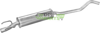 Střední tlumič výfuku Opel Corsa 1.6 -16V/GSI kat  93-/Tigra 94-97, Polmo 17.133 A, OE 5852816 852002 90467568 90502759