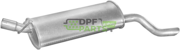 Koncový tlumič výfuku Opel Kadett E Combo 85-93 1.3/1.6/1.7D, Polmo 17.182 A, OE 852071 852074 852245 852848 90215243 90215246 9