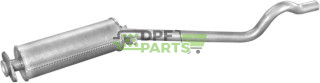 Střední tlumič výfuku Opel Kadett E 89-91 1.7D, Polmo 17.193 A, OE 852004 852089 90325964 90399076