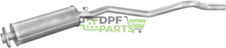Střední tlumič výfuku Opel Kadett 89-91 1.7D kombi, Polmo 17.194 A, OE 852003 852091 90122423 90399077