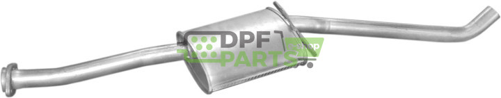 Střední tlumič výfuku Opel Omega 2.3D SDN  86-92, Polmo 17.226 A, OE 852127 852828 90231147