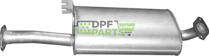 Střední tlumič výfuku Opel Frontera B 3.2 V6, Polmo 17.640 A, OE 5852555