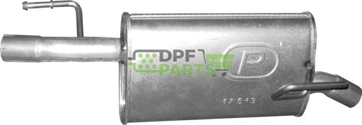 Koncový tlumič výfuku Opel Meriva A 1.3 CDTi/1.7 DTi, Polmo 17.643 A, OE 5852198 93335171