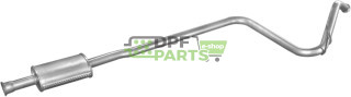 Střední tlumič výfuku Renault R5 1.0-1.4  1.6D 5D  87-96, Polmo 21.02 A, OE 7700779636 7700781509