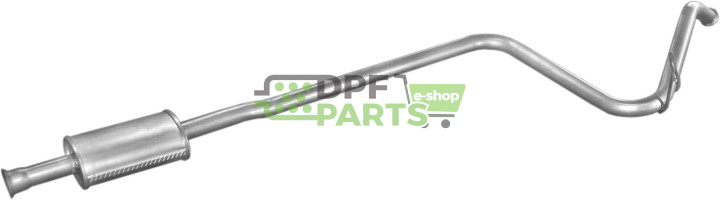 Střední tlumič výfuku Renault R5 1.0-1.4  1.6D 5D  87-96, Polmo 21.02 A, OE 7700779636 7700781509