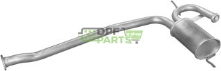 Střední tlumič výfuku Renault R19 1.8 5D kat  88-96, Polmo 21.14 A, OE 7700787551