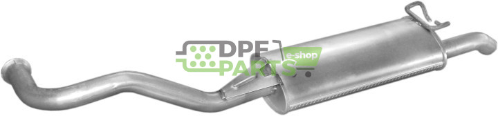 Koncový tlumič výfuku Renault R19 1.8 kat  88-96, Polmo 21.18 A, OE 7700800565