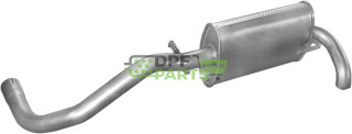 Koncový tlumič výfuku Seat Arosa 1.4 TDi , 1.7 SDI , VW LUPO 1.4 TDi , 1.7 SDI 97-05, Polmo 23.70 A, OE 6X0253609C