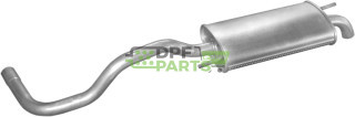 Koncový tlumič výfuku Seat Ibiza 1.0 08/99-05/02 1.4i 08/99-02, Polmo 23.72 A, OE 6K6.253.609AB
