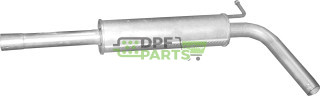 Střední tlumič výfuku VW Polo / Seat Cordoba Ibiza / Skoda Fabia 1.6, Polmo 23.85 A, OE 6Q0253209BA