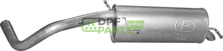 Koncový tlumič výfuku Seat Ibiza 1.6i / Skoda Fabia / VW Polo, Polmo 23.89 A, OE 6Q6253609BP