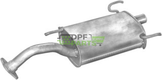 Koncový tlumič výfuku Toyota Corolla 1.3 -12V 10/84-07/88, Polmo 26.98 A, OE 1743011060 174301106083