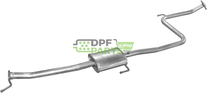 Střední tlumič výfuku Toyota Corolla 1.3 -12V HB 87-89, Polmo 26.100 A, OE 1742011060 1742011061