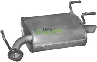 Koncový tlumič výfuku Toyota Corolla 1.3i, 1.6i -16V Hatchback 05/92-04/97, Polmo 26.166 A, OE 13318 17430-1A300