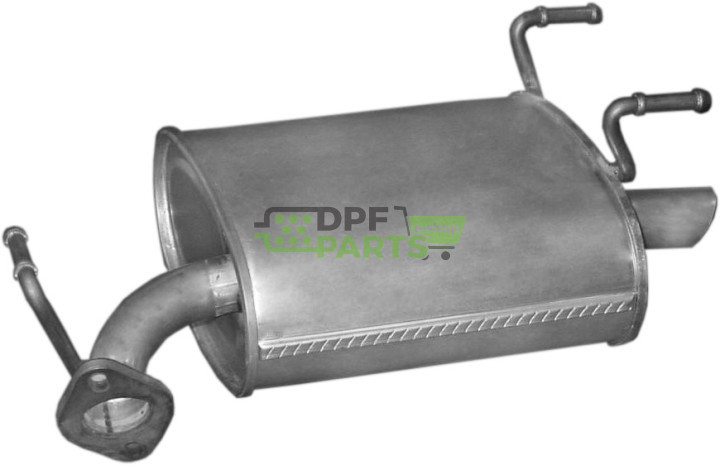 Koncový tlumič výfuku Toyota Corolla 1.3i, 1.6i -16V Hatchback 05/92-04/97, Polmo 26.166 A, OE 13318 17430-1A300