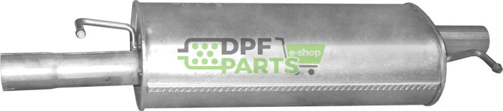 Střední tlumič výfuku VW Transporter V 1.9 TDi TD, Polmo 30.211 A, OE 7H0 253 209 B