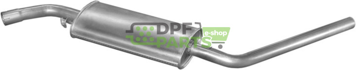 Střední tlumič výfuku VW Transporter T4 2.0/2.5 90-95, Polmo 30.213 A, OE 044253409F