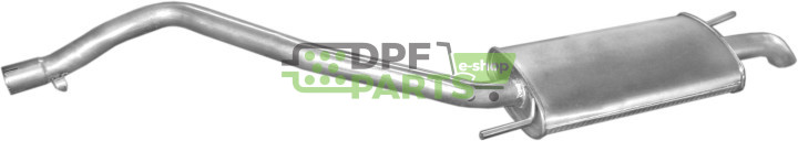 Koncový tlumič výfuku VW Transporter IV 90-95 2.0 2.5 1.9D 1.9TD 2.4D, Polmo 30.214 A, OE 028253609F 044253609K 074253609AB