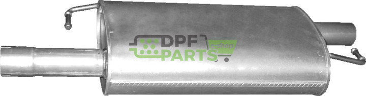 Střední tlumič výfuku VW Transporter V 2.5 TDi Turbo Diesel, Polmo 30.221 A, OE 7H0 253 209