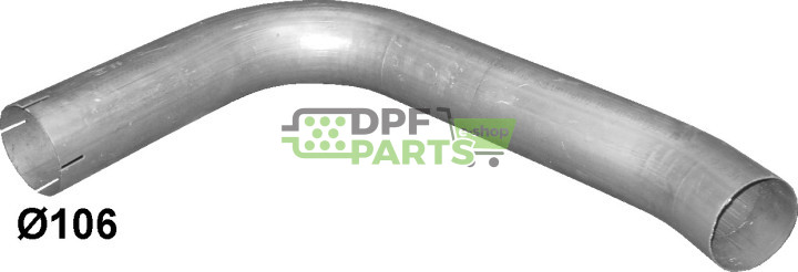 rura wylotowa Mercedes SK 14-25 ton, Polmo 69.205 A, OE 652.492.1760