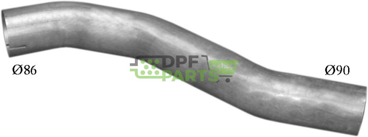 rura łącząca Mercedes 1417 1420, Polmo 69.22 A, OE 652.490.1120