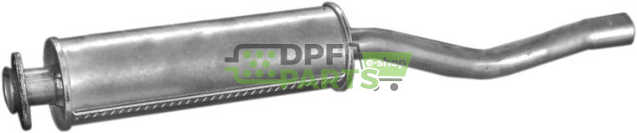 Střední tlumič výfuku Audi 80 80-87/Coupe 82-86 1.6D, Polmo 01.13 A, OE 811 253 119 M 811 253 119 Q