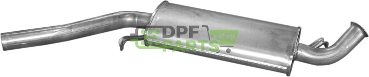 Střední tlumič výfuku Audi 100 2.0/2.2/2.3 85-94/A6 2.0/2.3 94-96, Polmo 01.26 A, OE 443 253 409 N 443 253 409 Q 4A0 253 409 A