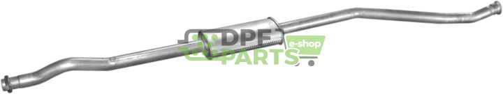 Střední tlumič výfuku Citroen AX 1.4GT/1.4D/1.5D  86-, Polmo 04.08 A, OE 9563.8425 9602.1036