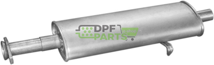 Střední tlumič výfuku Fiat Tempra 90-92/Tipo 88-92 1.4/1.6, Polmo 07.12 A, OE 7 646 184 7 727 598