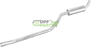 Střední tlumič výfuku Lada 68-92 1200/1300/2104/2105/2107 1198, Polmo 11.01 A, OE 2101-1202005 2103-1202005